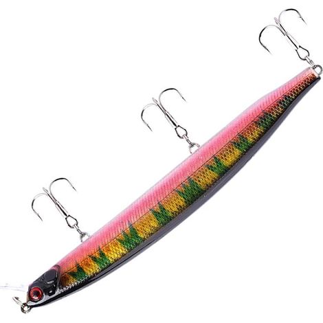 Leurre de Pêche Miniature avec Hameçon - Appât Artificiel Compact pour Pêche en Mer