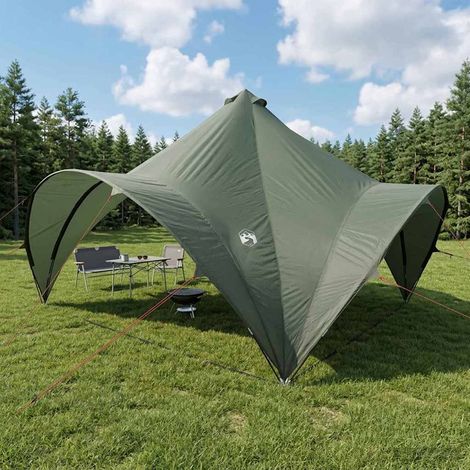 vidaXL Party Tent 400 x 400 x 320 cm Army green Polyester and Steel (1/5)