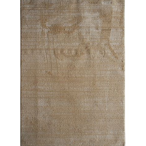 HORIZON UNI - Tapis contemporain en polyester or 120x166 (1/5)
