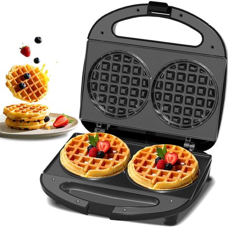 Mini piastra doppia per waffle ABS07-B. 750 W. nera (1/5)