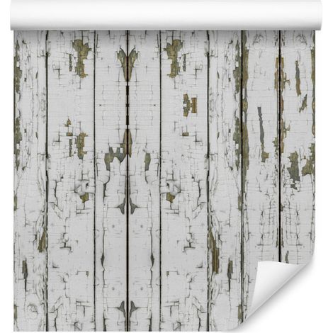 Papier peint rétro à motif de planches de bois pour salon et chambre 50x1000 cm (1/5)