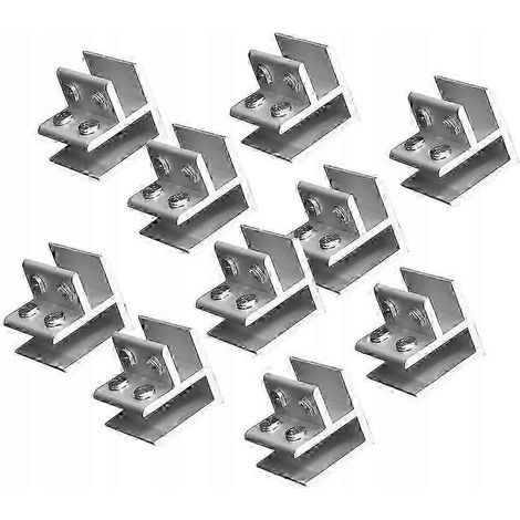 10 pinces d'angle en verre à 90 degrés pour mains courantes et garde-corps (2025) (1/5)