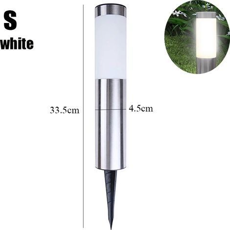 (1PC-S blanc) Lot de 4 lampes de jardin étanches pour éclairage paysager extérieur, compatibles avec allée, terrasse, cour, pelouse, lumière solaire LED pour décoration intérieure. (1/5)