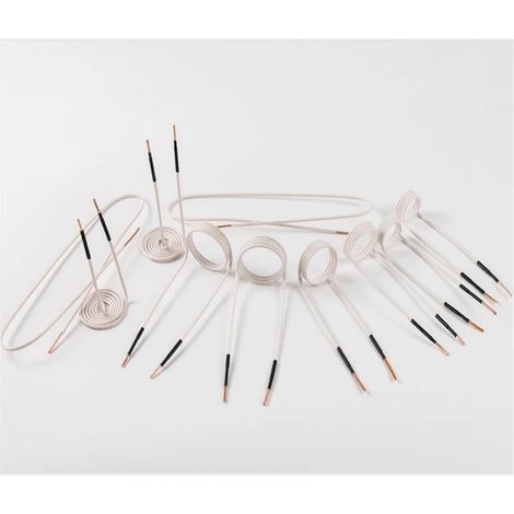 Outil de chauffage par induction 10 pièces de chauffage magnétique bricolage bobines d'induction 30mm/40/50/750 Kits de bobines d'induction accessoires de chaleur sans flamme (1/5)