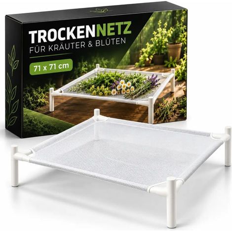 Trockennetz Rack Stapelbar 71x71 cm – Trocknungsgestell Pflanzen (1/5)
