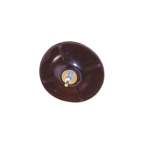 PLATORELLI DI GOMMA CON CODOLO MM.6- - ø mm.125 codolo ø mm.6 PG 338.00 - 2 blister PG
