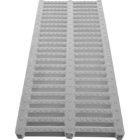 Grille D Égout Polymère 50 x 20 CM Couvercle De Caniveau Antidérapant Blanc Couverture Tranchée Pour Allée Piscine Terrasse Drainage Agricole Garage Jardin Haute Densité 19.65 Pouces (1/5)