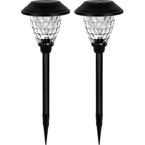 Lot de lampes solaires d'extérieur pour allée, jardin, terrasse et patio. (1/5)