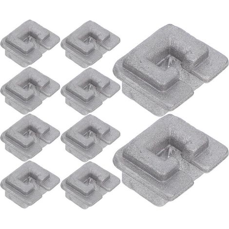 Lot de 10 Œillets de Tête de Coupe en Alliage d'Aluminium Remplacement Solide pour Débroussailleuse Accessoires Compatibles pour Tondeuse à Gazon Fixation Stable et Usage (1/5)