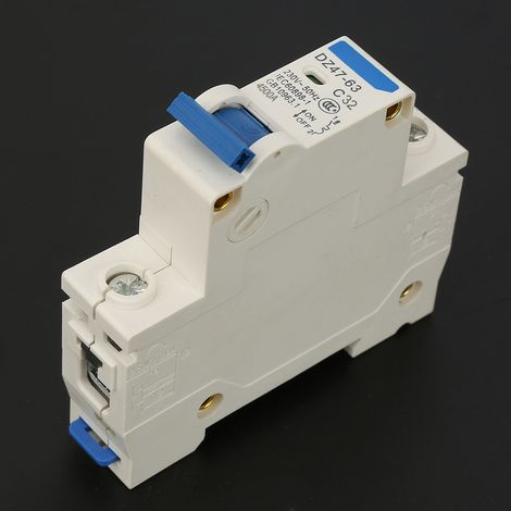 230VAC DZ47‑63 Interrupteur de coupure miniature unipolaire (32A) (1/5)