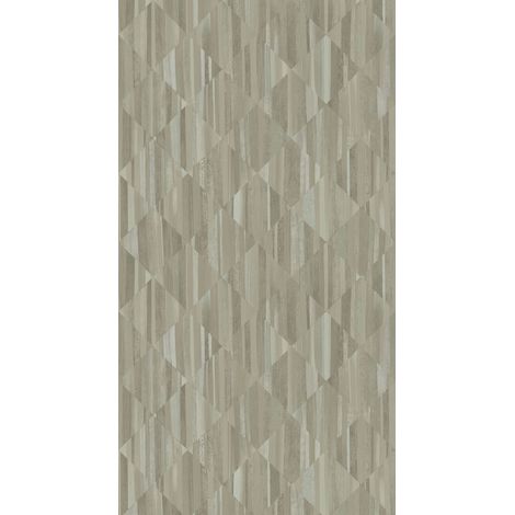 papier peint panoramique imitation bois en 3D taupe - Origin Wallcoverings (1/5)