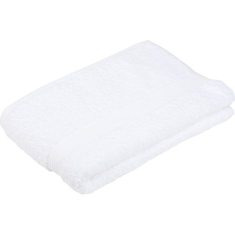 Lot de 2 Serviette de bain, 100% Coton, 550 g/m², 70x140 cm, Bordure rayée, Salle de bain (1/3)