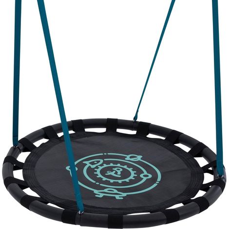 Tp Toys – Balançoire nid d'oiseau 85 cm – Métal et textile nylon – Sangles imputrescibles – Utilisable assis ou couché – Poids supporté 50 kg