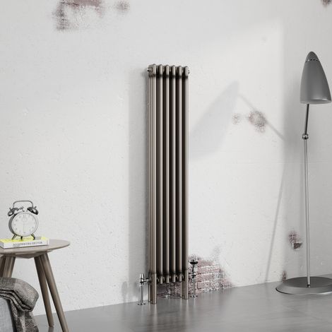 Warmehaus Traditional Radiator Raw Metal 1500x292mm Triple Column (1/5)