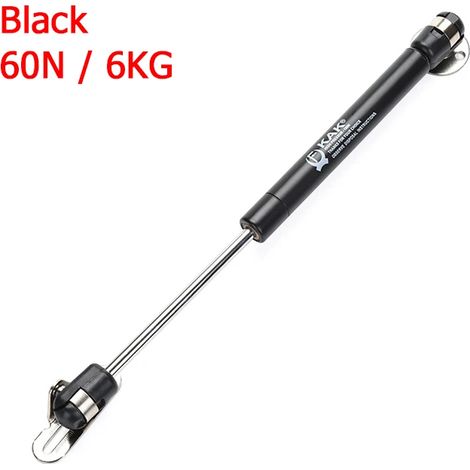 Charnières de meubles (noires, capacité de charge de 6 kg), vérins à gaz pour meubles, supports de levage pour portes de placards de cuisine (1/3)