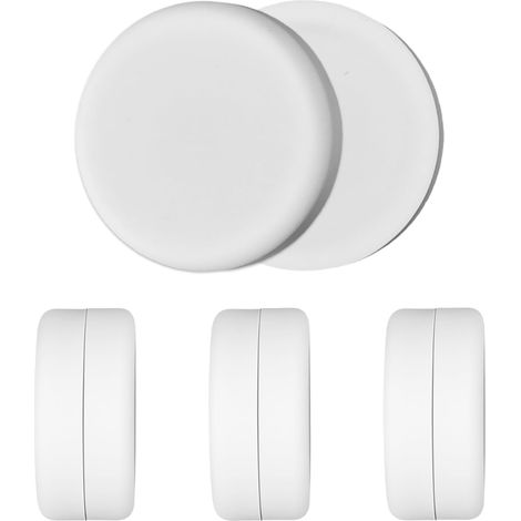 8 Pièces Poids pour Rideau De Douche Magnétiques Ronds pour De Bain avec Revêtement en Silicone Rideaux De Douche Aimants Poids Inférieurs pour Drapeaux Nappes Blanc (1/5)