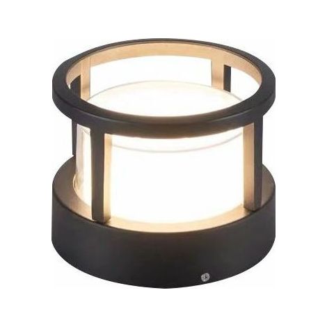 Pelouse européenne cylindrique Lampe sur pied, jardin extérieur Colonne lumineuse Paysage étanche Cour pont Patio Pier chemin Pilier Lumière Villa Pathway LED Grassland étage lumières clôture pil M (1/5)
