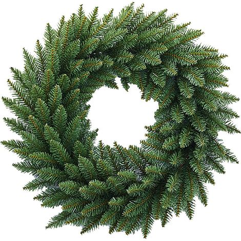 Guirlande De Noël - Guirlande En PVC Vert - Pour Porte D'Entrée Mur Fenêtre Porche Intérieur Extérieur - 30 Cm - 1 Pièce (1/5)