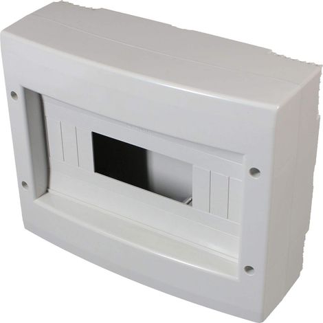 Electraline 60443 Centralino da Parete Senza Sportello, Bianco, 12 Moduli