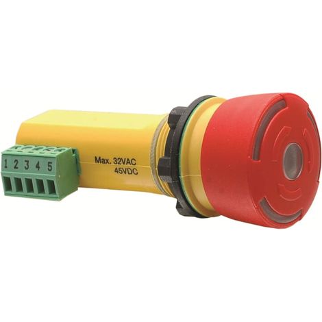 Bouton d'arrêt d'urgence ABB, Montage panneau, dia. 22.5mm ( Prix pour Boîte de 1 )