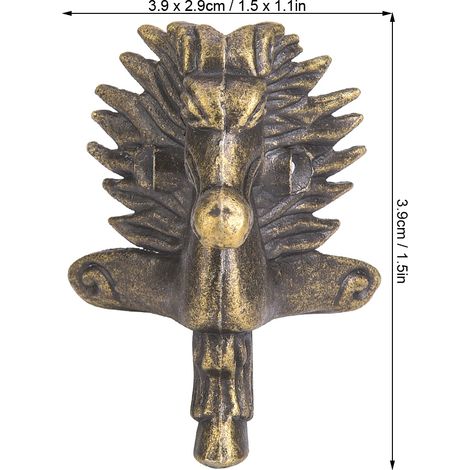 Pieds de Meuble en Forme de Tête de Cheval en Bois Massif, Protections d'Angle pour Table et Meuble Télé (1/5)