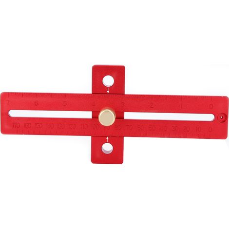 Règle de marquage en aluminium anodisé 170mm, accessoire de menuiserie en forme de T, échelle claire, surface précise, outil de traçage professionnel (1/5)