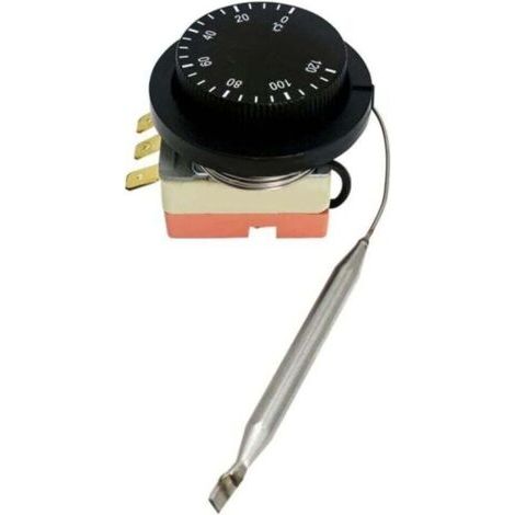 [JAMAIS UTILISÉ]Thermostat Mécanique 0-120 °C - Bouton de Contrôle de Température Intégré (1/4)