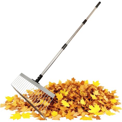 Râteau à Feuilles - Râteau de Buisson Résistant - Outil de Ramassage de (1/5)