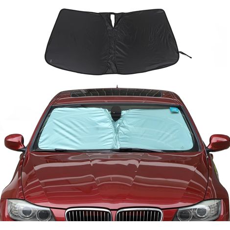 Pare-soleil Happy Pig beige pliable pour voiture, avant de housse (1/5)