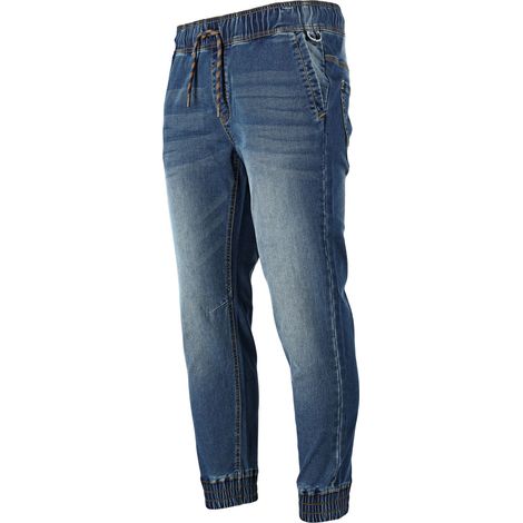 Blaue Stretch-Denim-Jogginghose, Größe XL, CE-Kennzeichnung, lahti