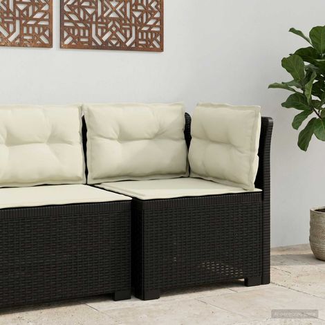 vidaXL Sillón Individual de Jardín con Cojines Apariencia de Ratan PP (1/5)