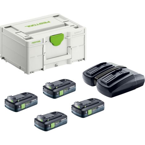 Kit de energía Festool TCL 6 DUO doble cargador rápido 10,8 V - 18 V ( 577017 ) + 2x batería BP 18 TBX 4 C-ASI Tabless Akkupack Tabless ( 2x 578745 ) (1/5)