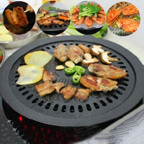 Grille de barbecue, poêle à griller antiadhésive pour cuisine intérieure et extérieure, outil de cuisson (1/5)