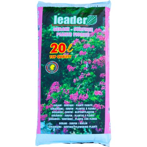 LEADER TERRICCIO PER GERANI E PIANTE FIORITE 20LT