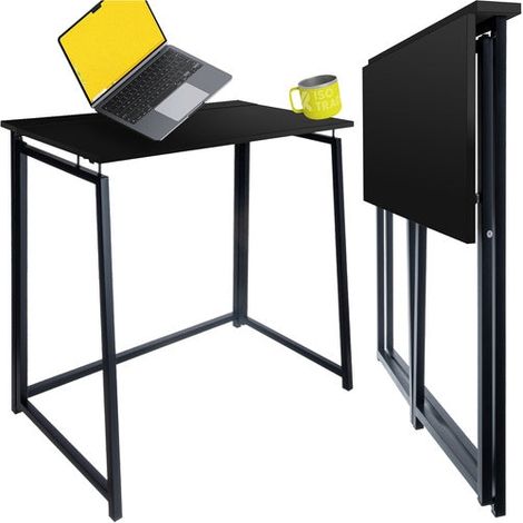 Klappschreibtisch Holz schwarz 26117