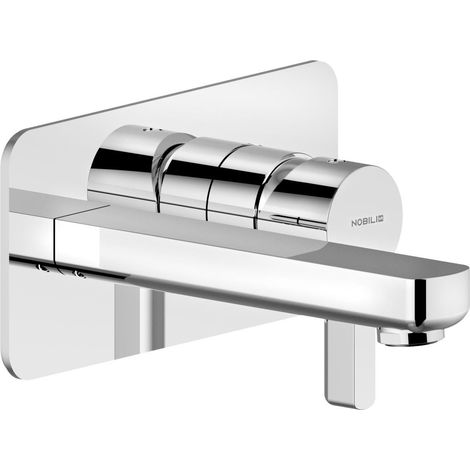 Mitigeur monocommande de lavabo mural pour série Nobili Lira LR116198CR  Chromé - Laiton