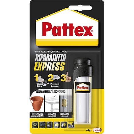 Colla Epossidica Bicomponente Pattex Riparatutto Express Verniciabile 48g (1/5)
