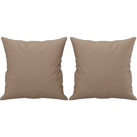 Maison Exclusive - Cuscini Decorativi 2pz Cappuccino 40x40 cm in Similpelle (1/5)