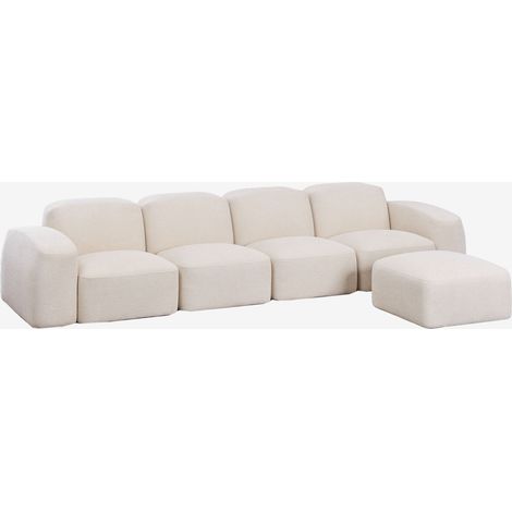 Sofá modular de 4 piezas y puff Bastian SKLUM              (1/5)