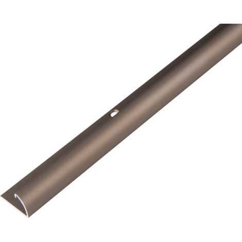 ALBERTS Abschlussprofil, Alu bronze elox., LxBxHxlichte H 1000x25x13x9mm (1/3)