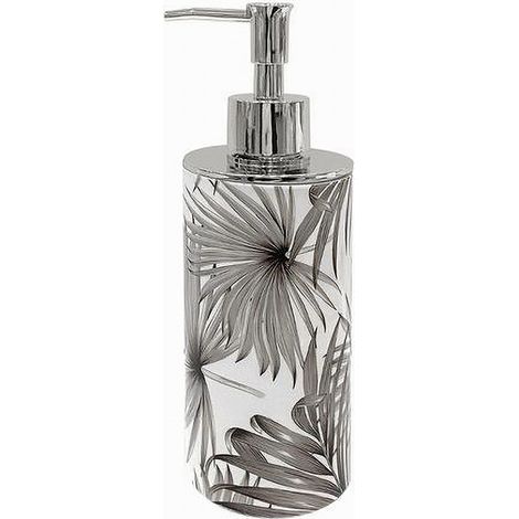 Trade Shop - Dispenser Porta Sapone Liquido Fantasia Tropicale Accessorio Arredo Bagno 87067 - (1/2)