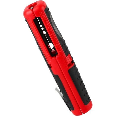 Outil à Dénuder, Outil Universel à Dégainer, 125 mm Dénudeur câble coaxial, Câble basse tension universel Ø8-13mm, SK5 / RG6 / RG59 Denudeuse Cable Electrique (1/4)