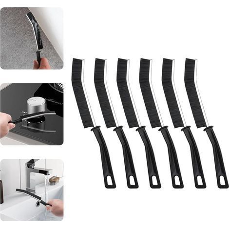 Lot de 6 Brosses de Nettoyage à Poils Durs Brosse à Joints Carrelage, Idéal pour Salle de Bain, Cuisine, Toilettes, Évier, Douche et Sols (1/5)
