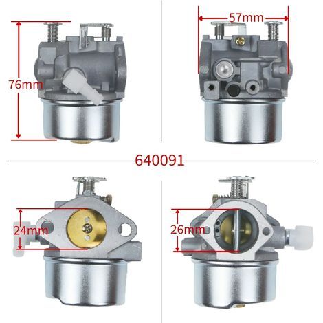 Lot de 2-Carburateur compatible Tecumseh 640297 640075 640091 – Adapté pour moteurs TVM195 et TVM220 (1/5)