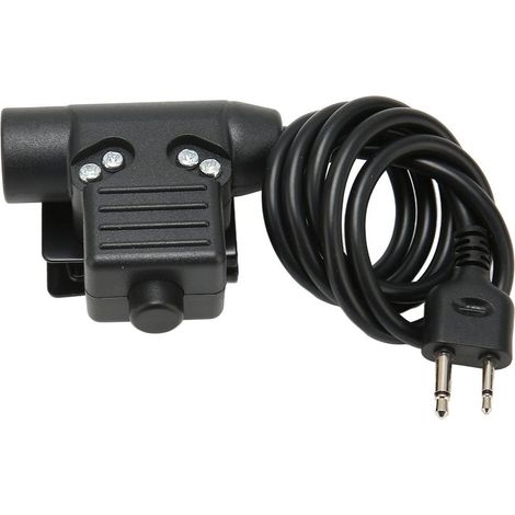 Adaptateur PTT U94 avec câble PU renforcé et fiche 2 broches pour radios Vertex et ICOM (1/5)