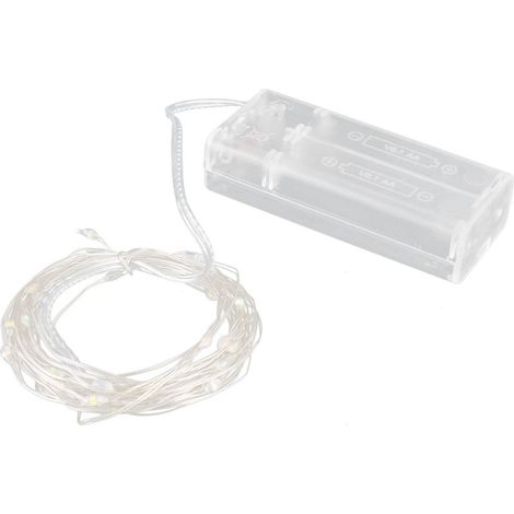 Guirlande Lumineuse, 20 LED, Étanche, Décor Jardin, Terrasse, Extérieur, Balcon, Mariage, Noël, Fête, Patio, Clôture, Intérieur, Chambre, Allée, Sapin (1/5)