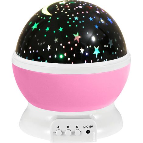 Seltene Perle Kinder-Nachtlampe Sternenprojektion 360°-Drehung L (1/4)