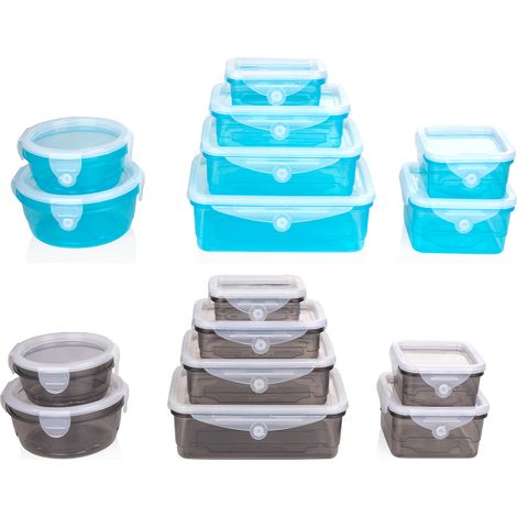 Set 8 Contenitori Salvafreschezza con Coperchio Flessibile e Chiusura Ermetica (1/5)