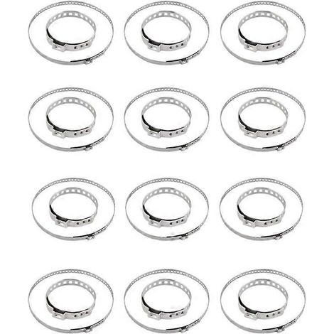 Colliers de serrage universels pour soufflets de biellette de direction à joint homocinétique 31-127 mm en acier inoxydable - Jeu de 24 pièces (1/5)