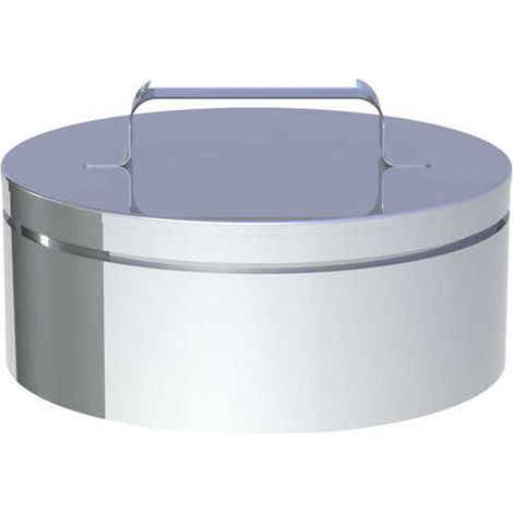 Couvercle de fermeture inox avec poignée Ø 200
